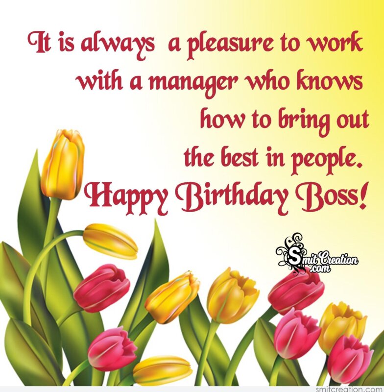 Birthday Card Messages For Female Boss Printable Templates Free