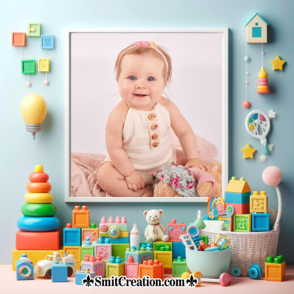 Baby Photo Frame With Toys