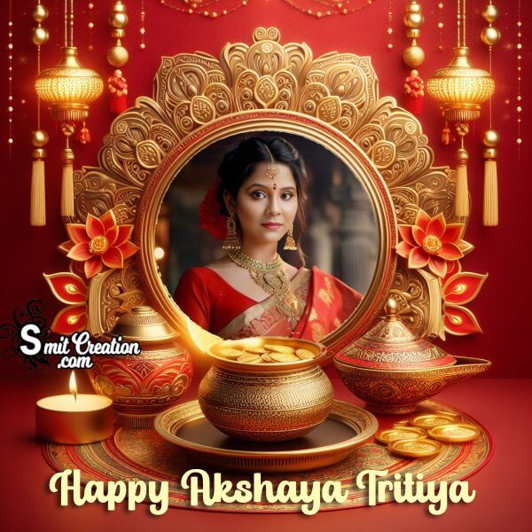 Outstanding Happy Akshay Tritiya Photo Frame