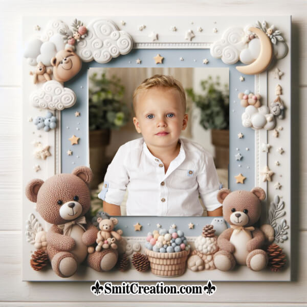 Teddy Bear Baby Photo Frame