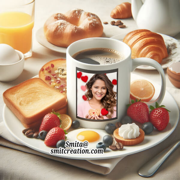 Breakfast Coffee Mug Photo Frame