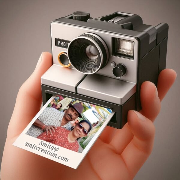 Polaroid Camera Photo Frame