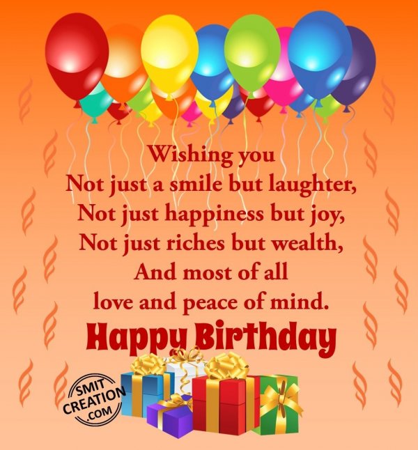 Happy Birthday Make A Wish Card - SmitCreation.com