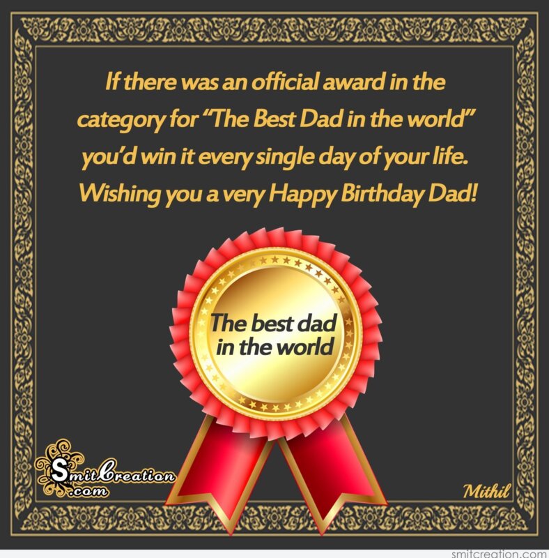 world best dad happy birthday