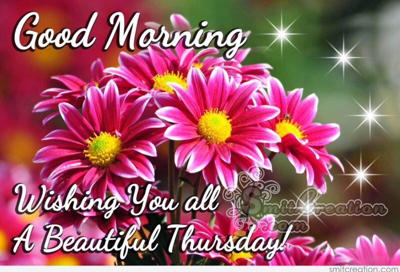 Good Morning Wishing You all A Beautiful Thursday - SmitCreation.com