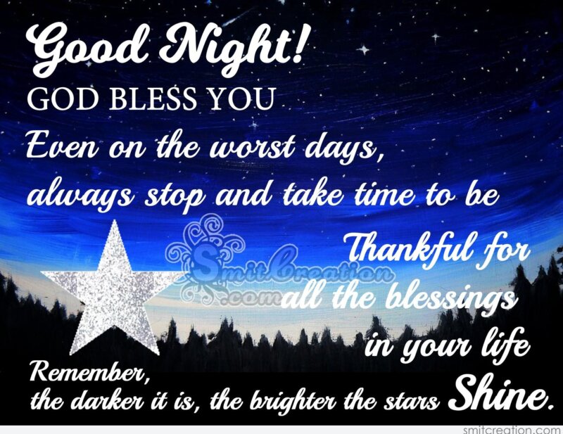 God Bless with Good Night Images: Sleep Peacefully Tonight!