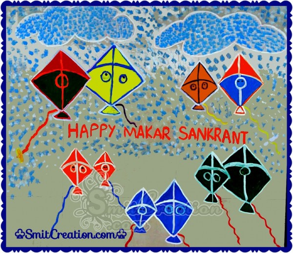 Happy Makar Sankranti Painting