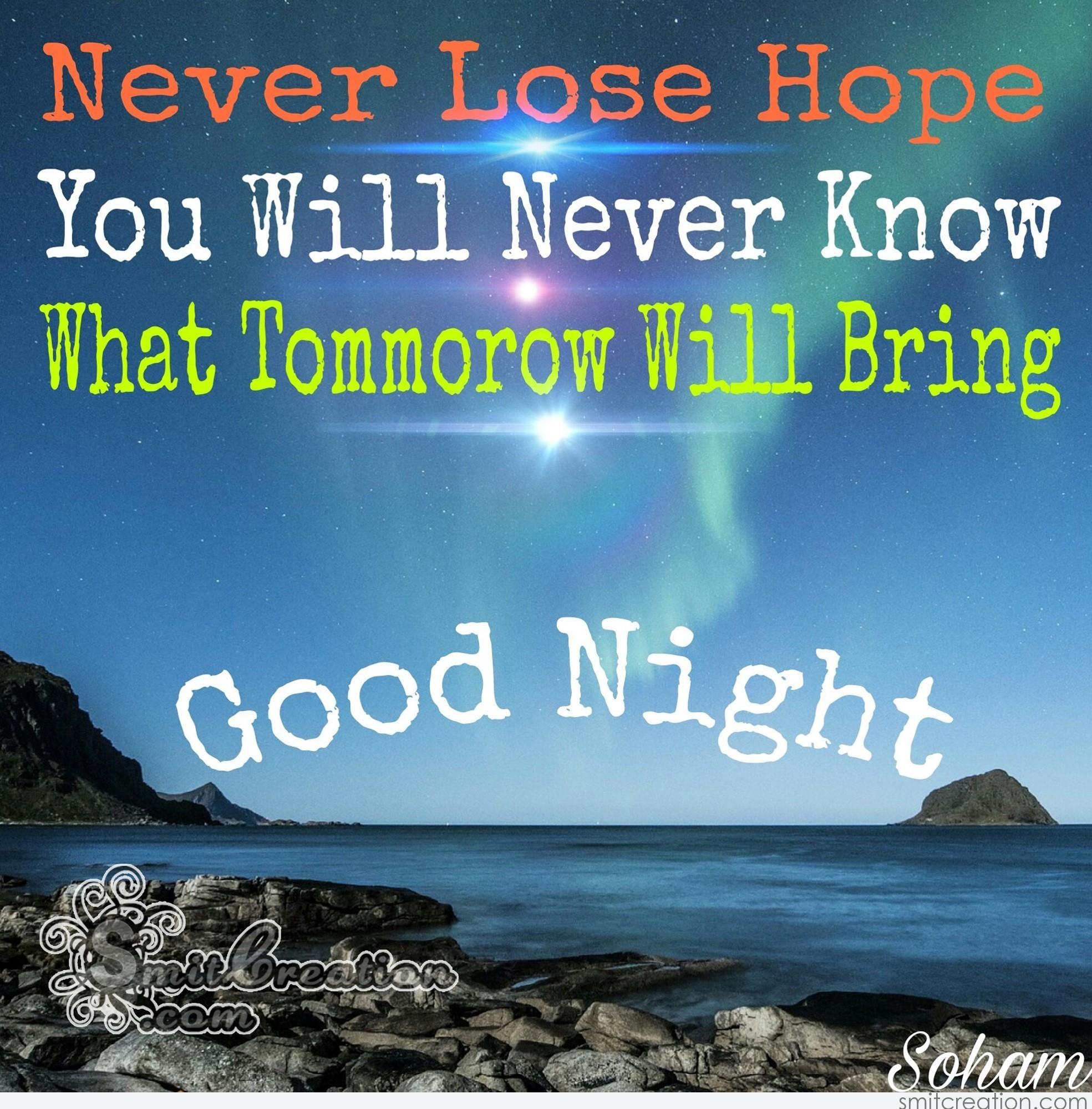 Good Night Inspirational Quotes Pictures And Graphics - Smitcreation.com