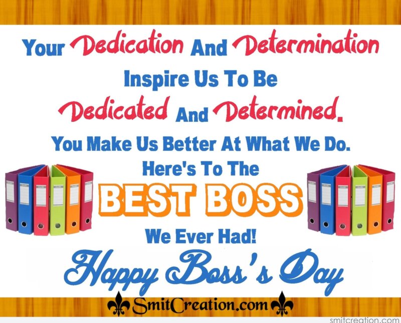 Boss’s Day Wishes, Messages, Quotes Images - SmitCreation.com