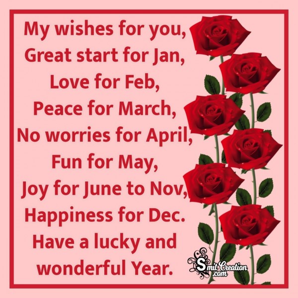 My Happy New Year Wish For You