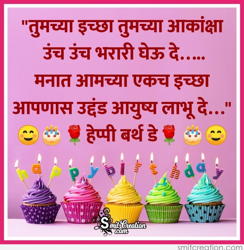 Happy Birthday Wish In Marathi - SmitCreation.com