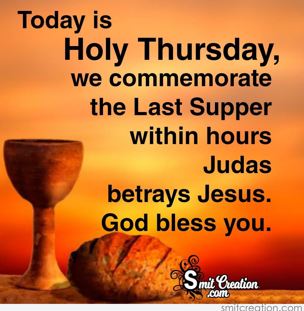 Holy Thursday Commemorate