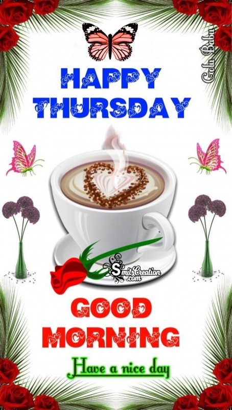Happy Thursday Good Morning For WhatsApp - SmitCreation.com