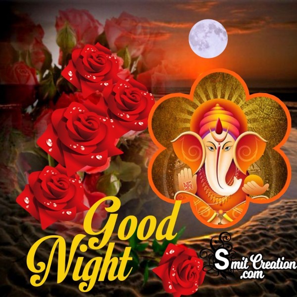 Good Night Ganesha Photo - SmitCreation.com