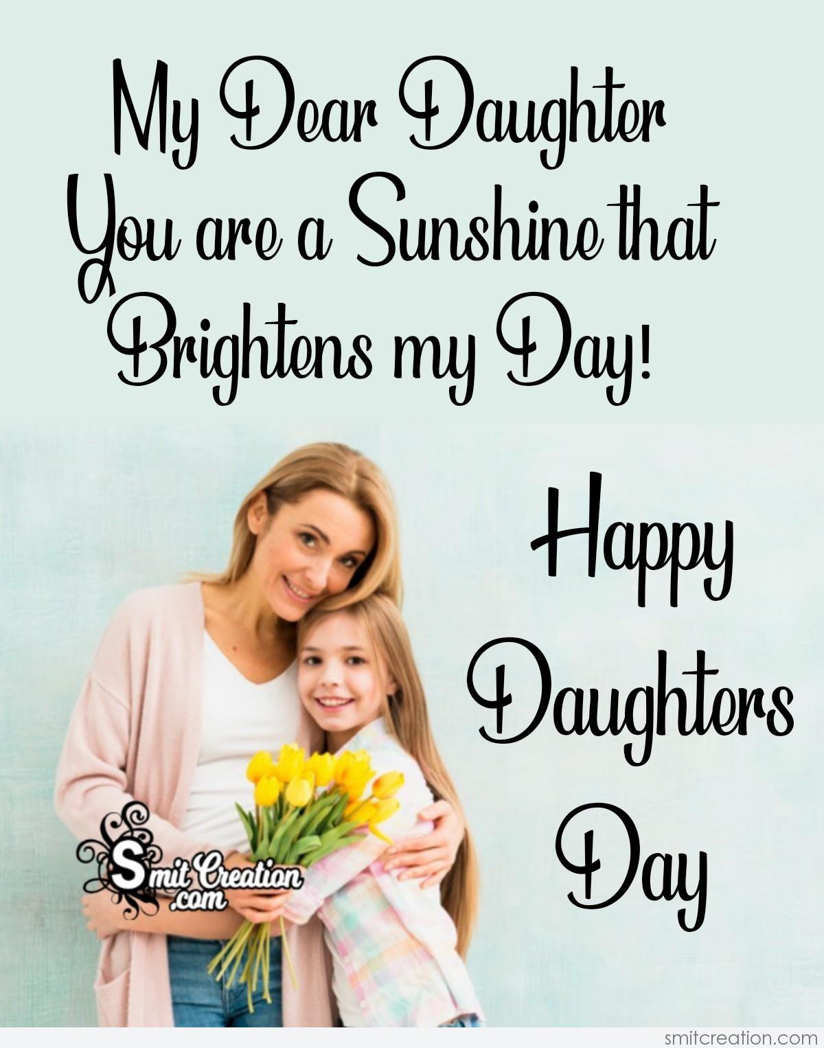Happy Daughters Day My Dear Daughter