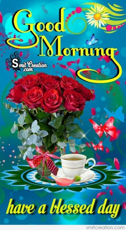 Good Morning Rose Boquet With Coffee - SmitCreation.com