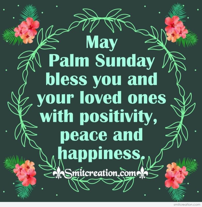 Happy Palm Sunday Blessing - SmitCreation.com