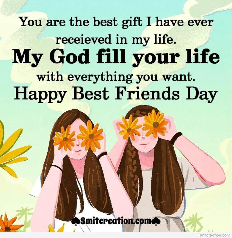 Happy Best Friends Day Wishes Image SmitCreation