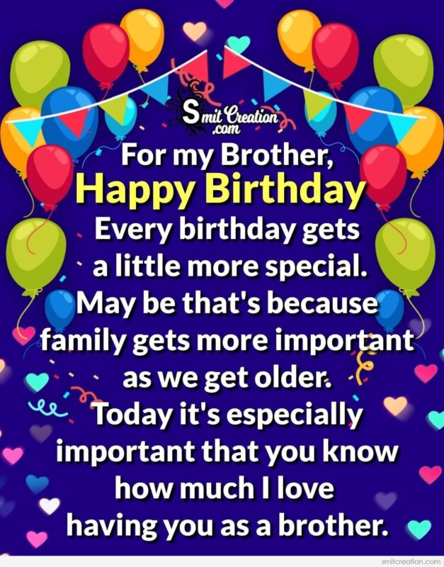 Happy Birthday Wishes For My Brother SmitCreation