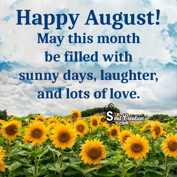 Happy August Wish Image