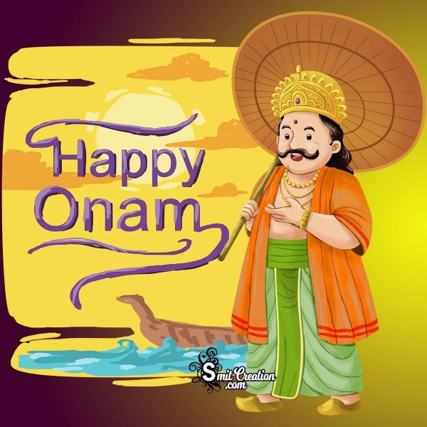Happy Onam King Image - SmitCreation.com