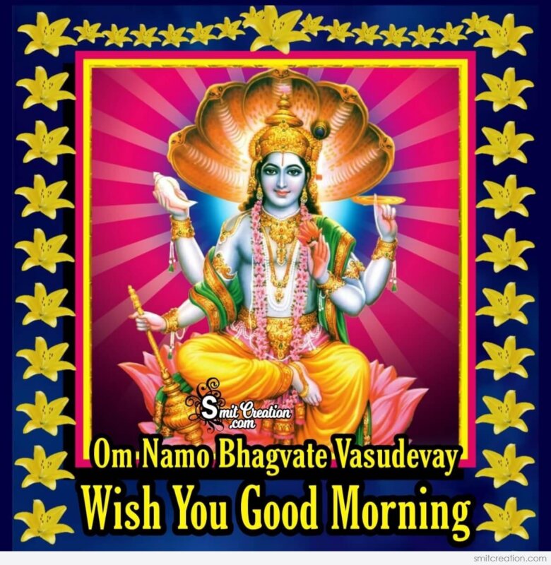 Good Morning Lord Vishnu Quotes And Wishes Images - SmitCreation.com