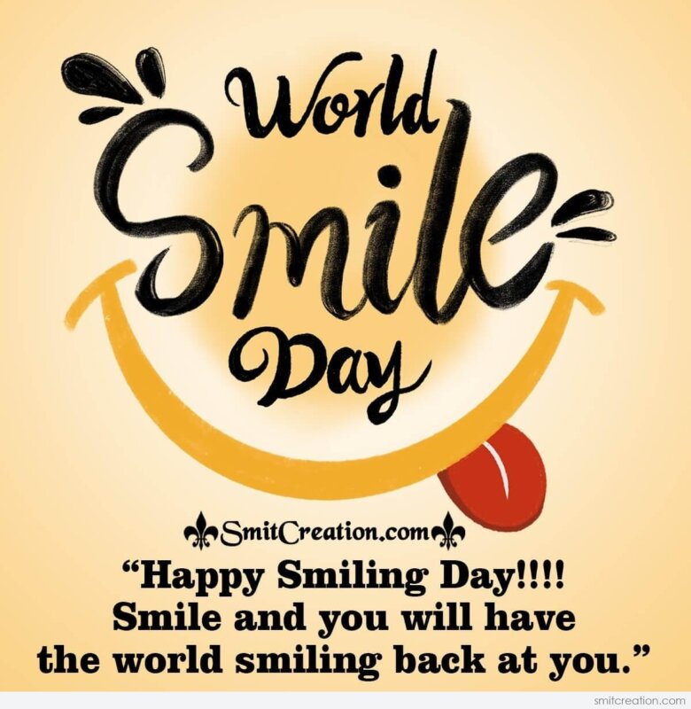 World Smile Day Quotes, Messages, Wishes Images