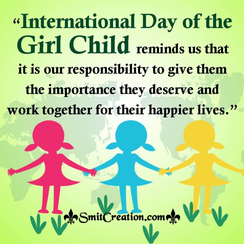 International Day of the Girls Child Message - SmitCreation.com