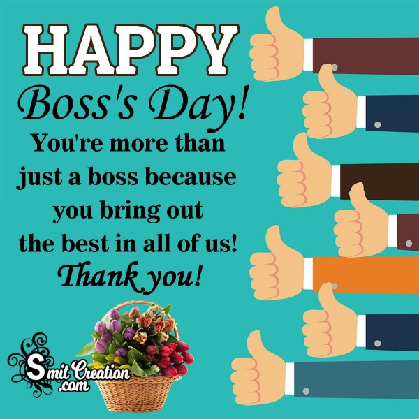 Boss’s Day Wishes, Messages, Quotes Images - SmitCreation.com