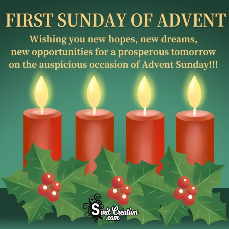 First Sunday Of Advent Wishes SmitCreation