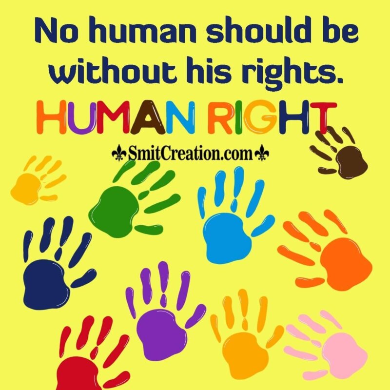 Human Rights Day Slogan SmitCreation