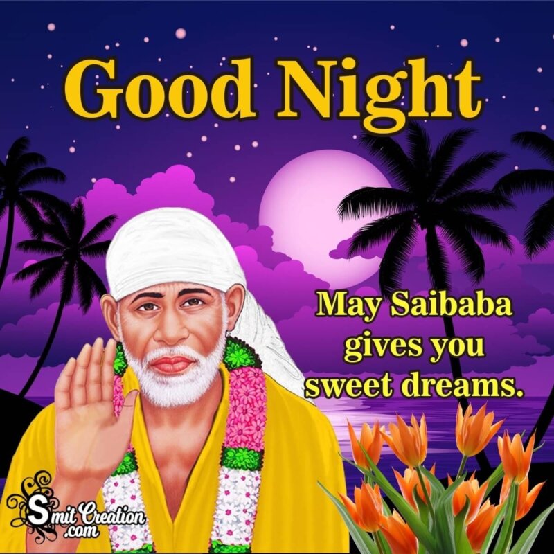 Good Night Sai Baba Images - SmitCreation.com