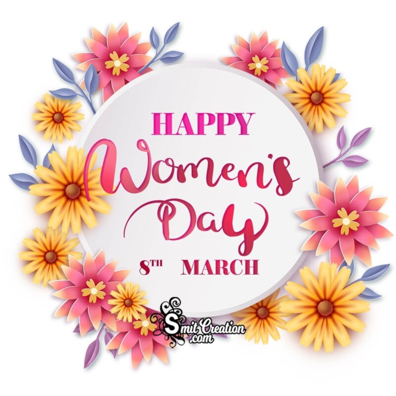 Women's Day Floral Image - SmitCreation.com