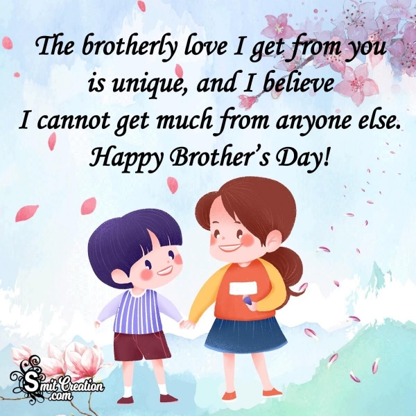 Brother’s Day Wishes From Sister - SmitCreation.com