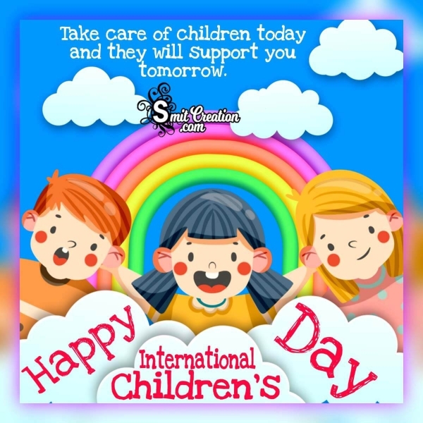 Happy International Children’s Day Slogan - SmitCreation.com