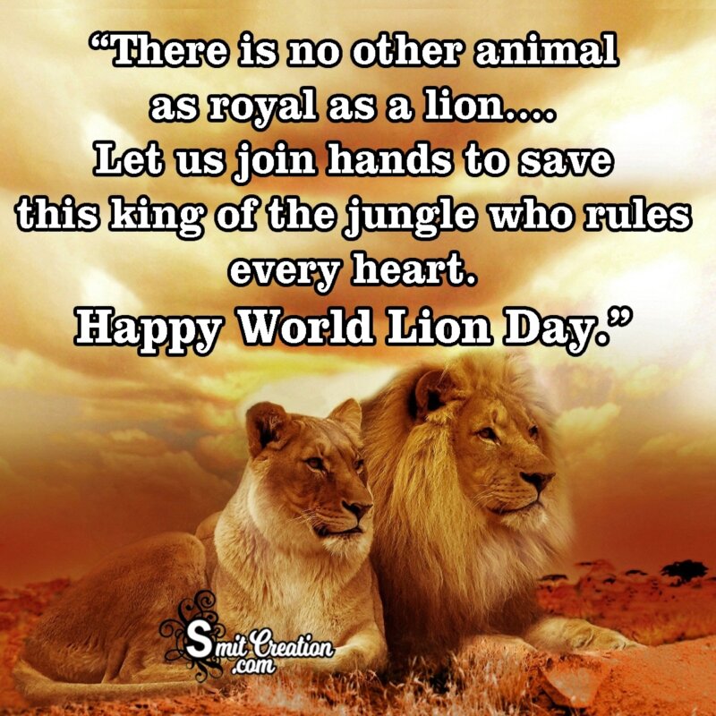 speech on world lion day