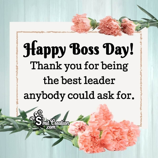 Happy Boss Day Thank You Messages - SmitCreation.com