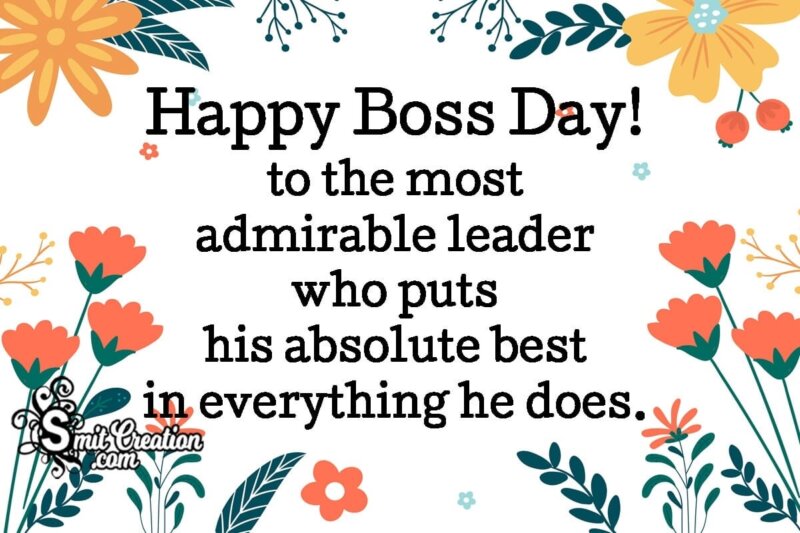 Happy Boss Day Wishes SmitCreation