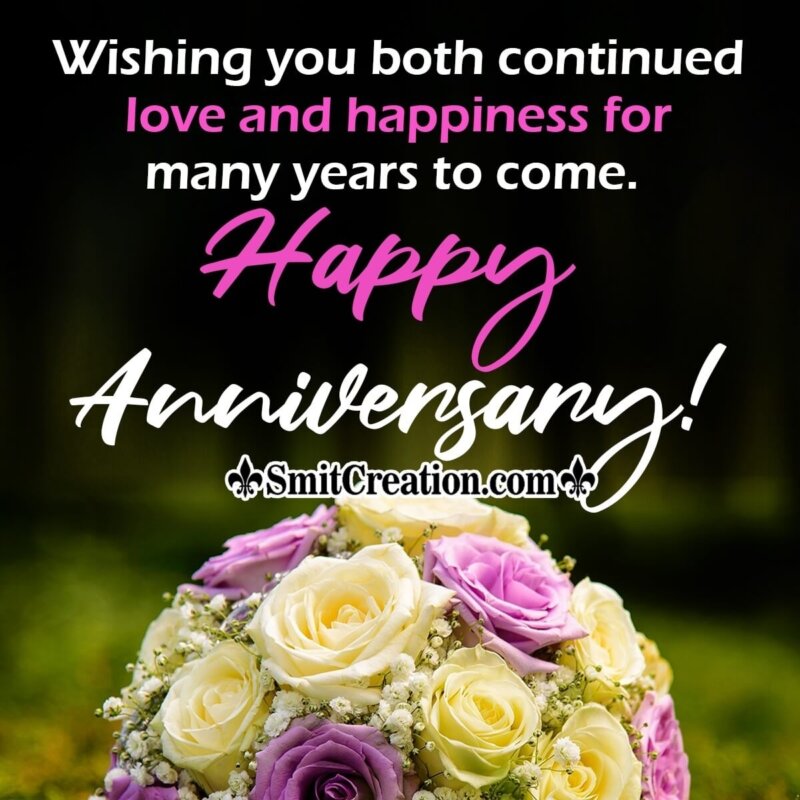 happy wedding anniversary to you both