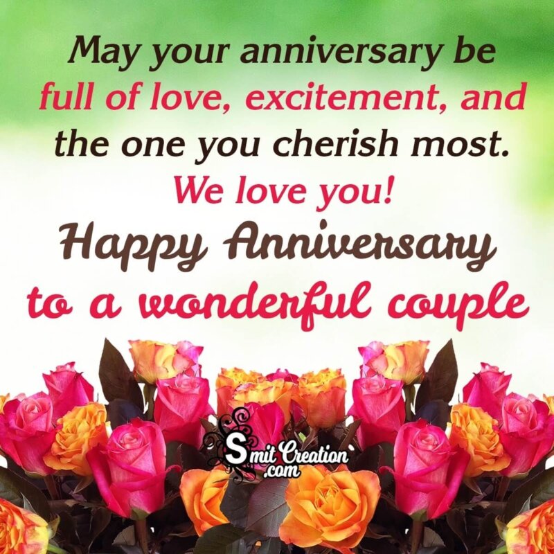 Happy Anniversary Anniversary Wishes For Couple SmitCreation