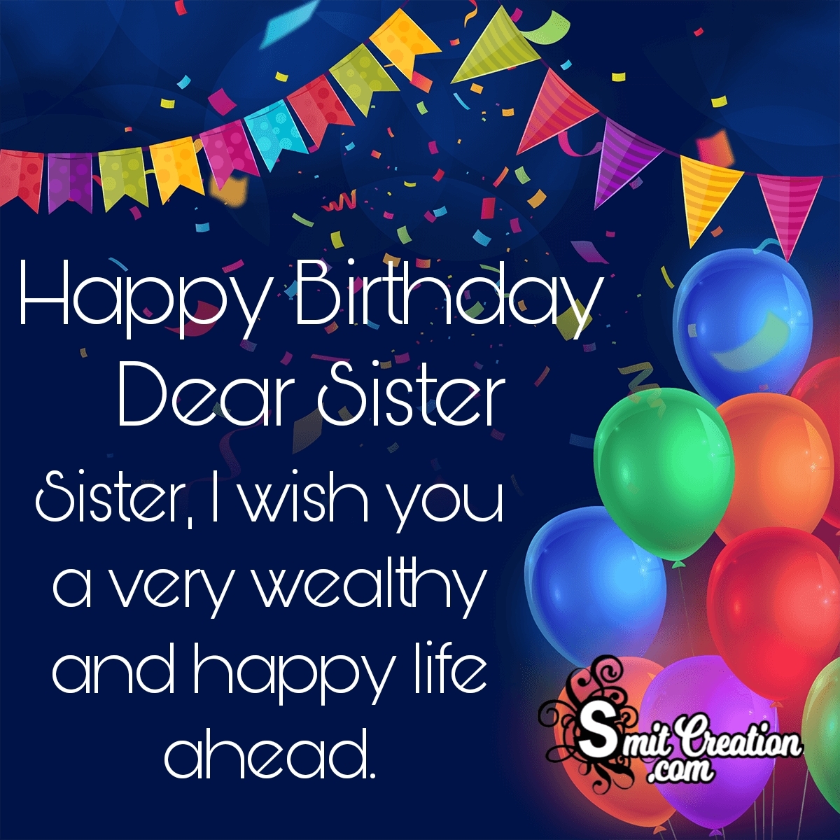 Birthday Wishes For Sister SmitCreation