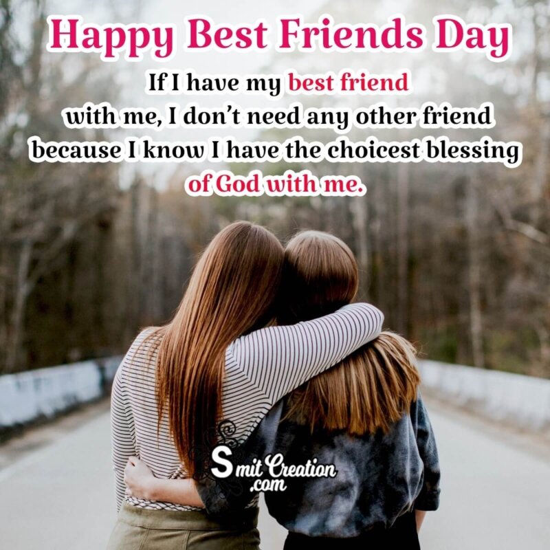 Happy Best Friends Day Quote SmitCreation