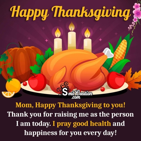 Thanksgiving Wish Image For Mom - SmitCreation.com