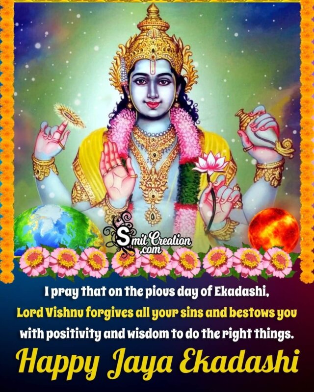 Happy Jaya Ekadashi Whatsapp Status Pic - SmitCreation.com