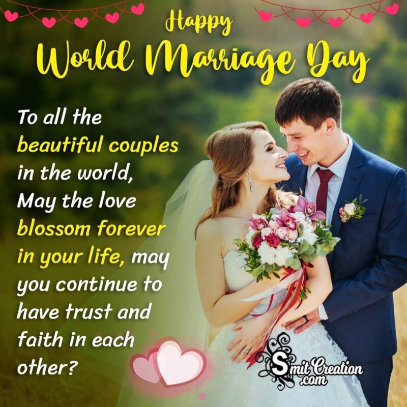 World Marriage Day Wishes, Messages, Images