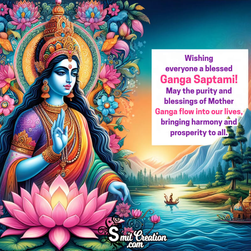 Ganga Saptami Wonderful Message Photo