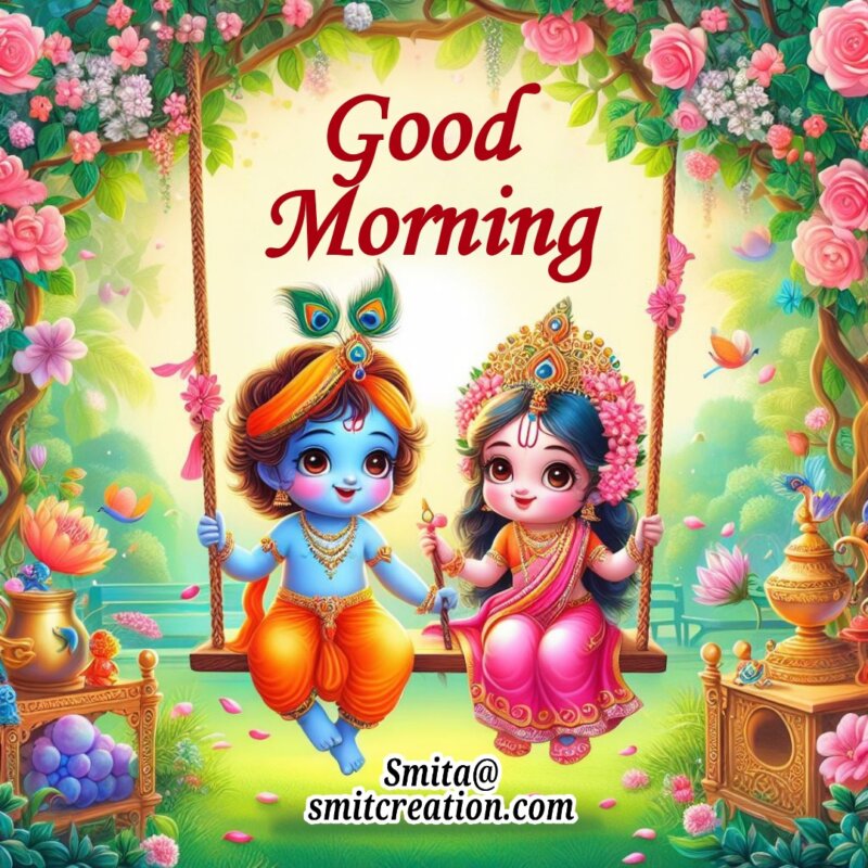 Good Morning Baby Radha Krishna