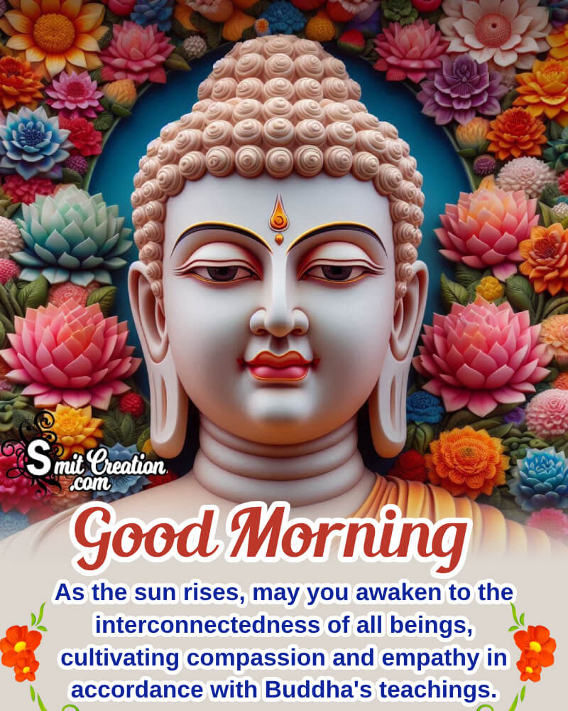 Good Morning Buddha Message Pic