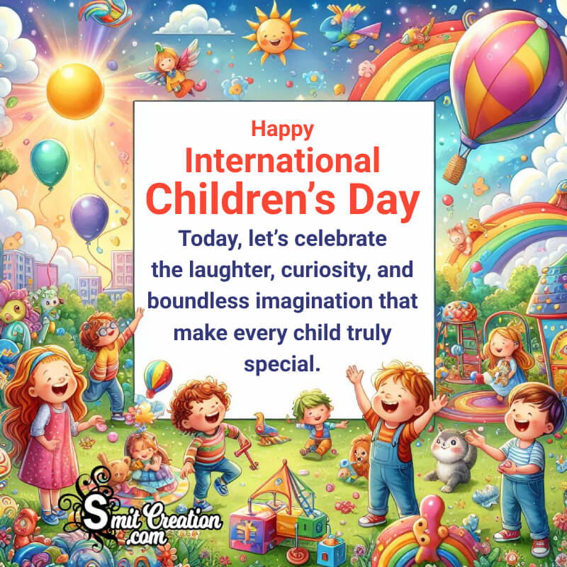 Happy International Children’s Day Fb Status Photo
