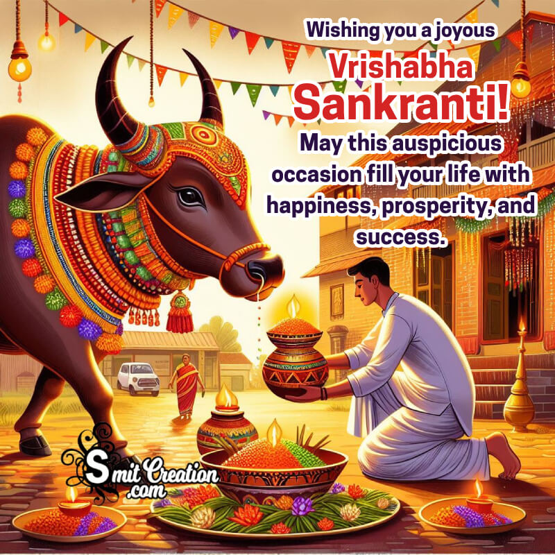 Happy Vrishabha Sankranti Fantastic Wish Photo